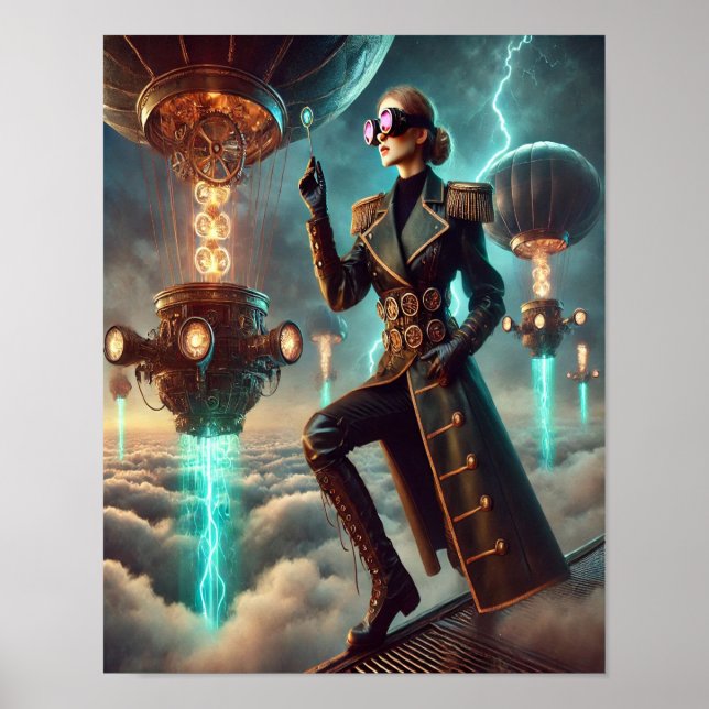 Steampunk Poster 43, The Etherborne Explorer (Vorne)
