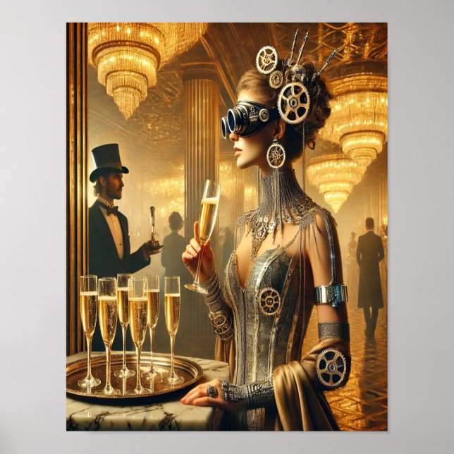 Steampunk Poster 52 The Cyber-Socialite (Vorne)