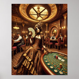 Steampunk Poster 53 The Queen of the Grand Casino