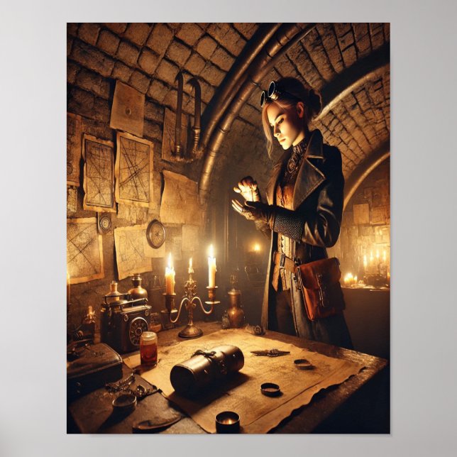 Steampunk Poster 58 Der Covert Resistance Courier (Vorne)