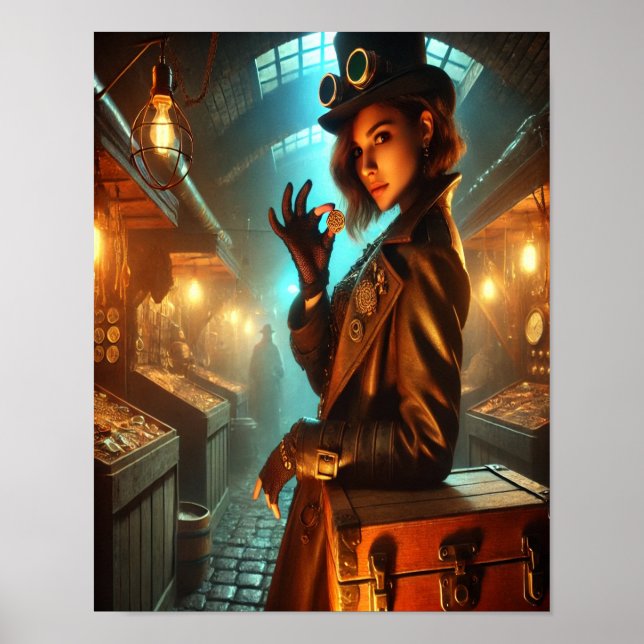Steampunk Poster 64 Der Schattenmarktschmuggler (Vorne)