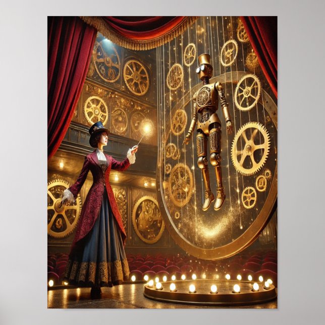 Steampunk Poster 72 Der Automaton Illusionist (Vorne)