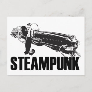 Steampunk Postkarte