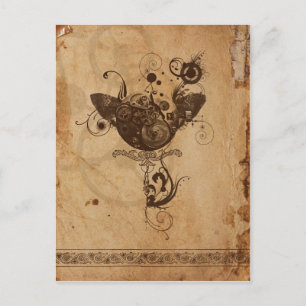 Steampunk Postkarte