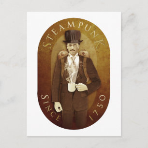 STEAMPUNK POSTKARTE