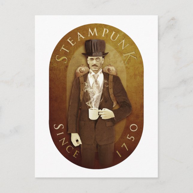 STEAMPUNK POSTKARTE (Vorderseite)