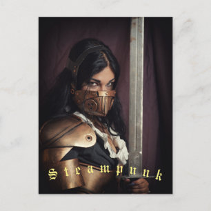 Steampunk-Postkarte Postkarte
