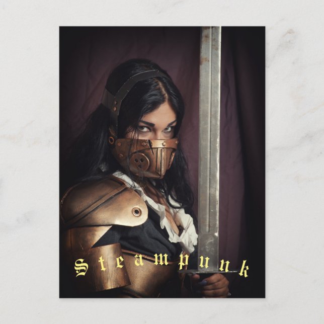 Steampunk-Postkarte Postkarte (Vorderseite)