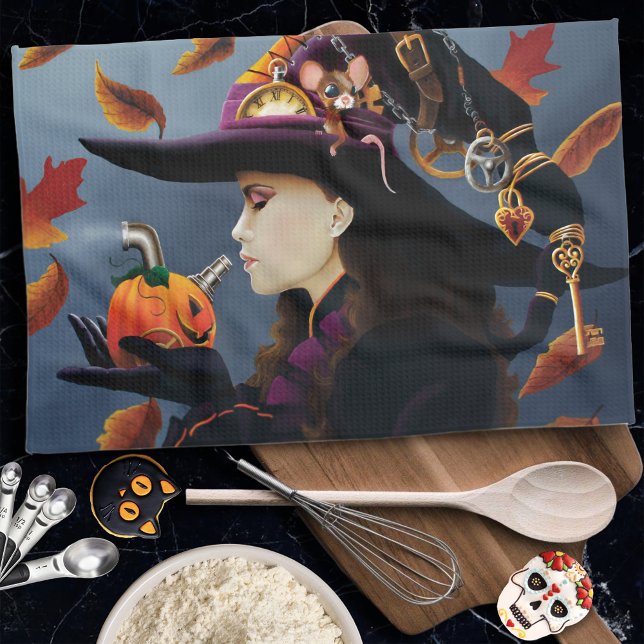 Steampunk Pumpkin Hexe Handtuch (Von Creator hochgeladen)
