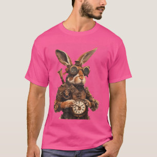 Steampunk Rabbit Fantasy Art T-Shirt