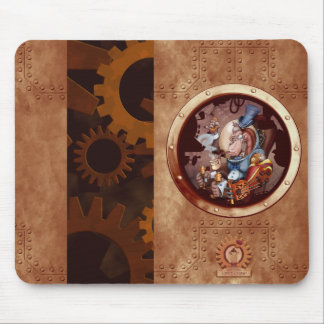 Steampunk Raum-Schimpanse-Mausunterlage Mousepad