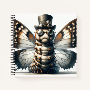 Steampunk Raupe SpiralNotebook Notizbuch
