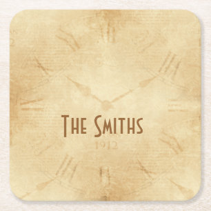 Steampunk Rechteckiger Pappuntersetzer