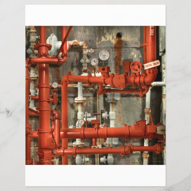 Steampunk - Red pipe headache Flyer (Vorne)