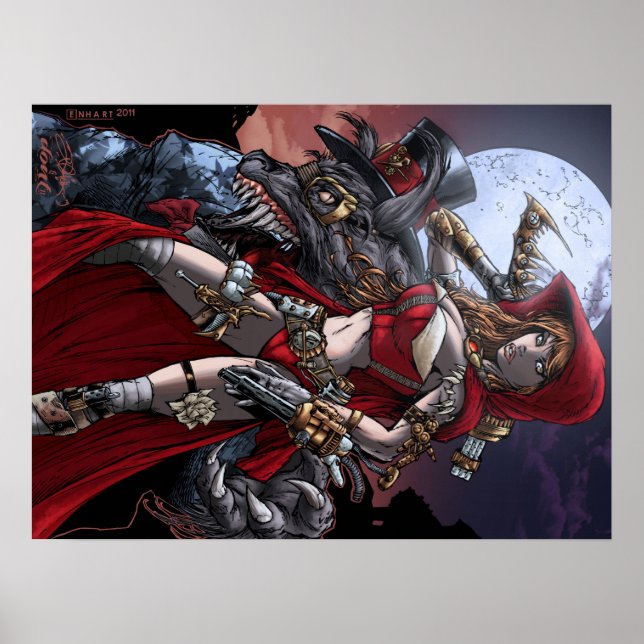 Steampunk Red Poster (Vorne)