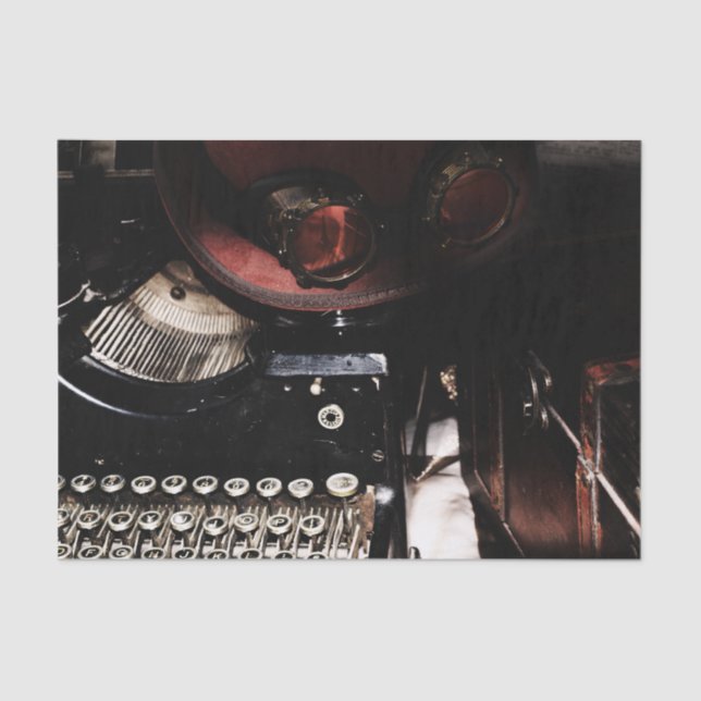 Steampunk Reflexionen Seidenpapier (Vorderseite)