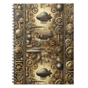 Steampunk Retro-Futuristisch Notizblock
