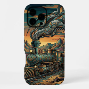 Steampunk Retro iPhone 16 Pro Max Hülle Vintage