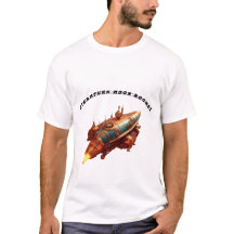 Steampunk Retro Moon Rocket