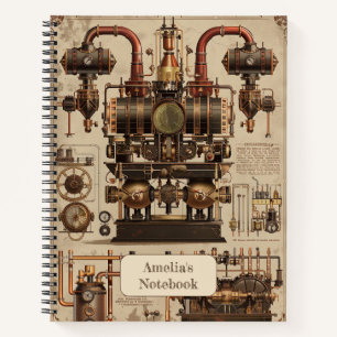 Steampunk Retro Notizbuch