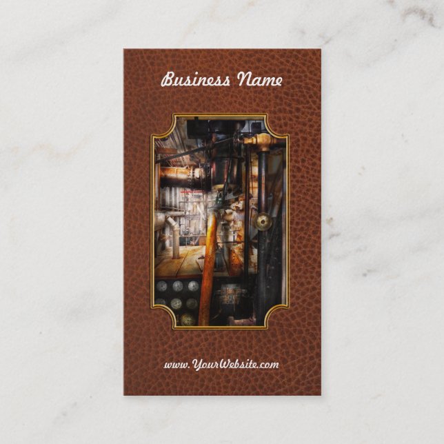 Steampunk - Rohre Visitenkarte (Vorderseite)