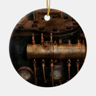 Steampunk - Rohrleitungen - Die Ventil-Matrix Keramik Ornament