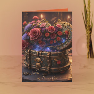 Steampunk Romance Feiertagskarte