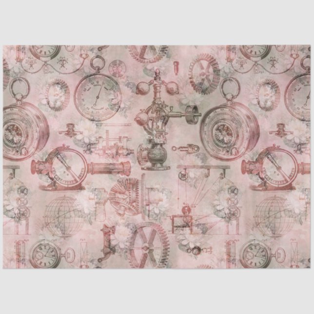 Steampunk Romance Serie Design 4 Seidenpapier (Vorderseite)