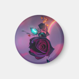 Steampunk-Rose Magnet