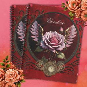Steampunk-Rose Notizbuch