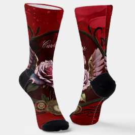 Steampunk-Rose Socken