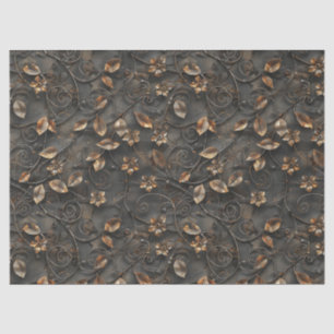 Steampunk rostige Blätter und Blumen für Decoupage Seidenpapier