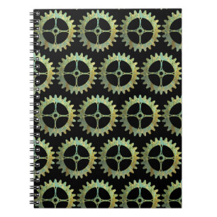 Steampunk rostige Zahnräder Notizblock