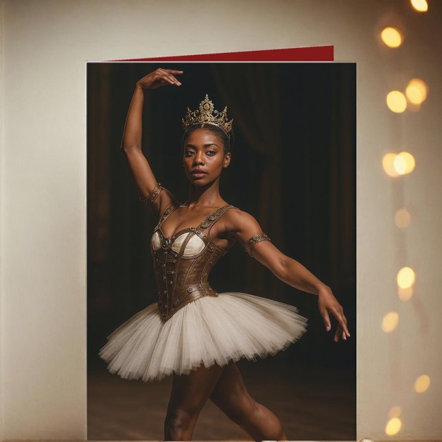 Steampunk Royal Ballerina Elegante Fantasie Karte (Von Creator hochgeladen)