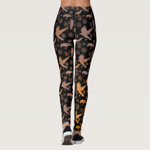 Steampunk-Rusty Crows and Gears Leggings