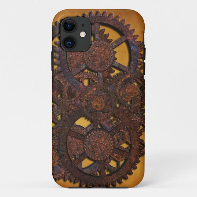 Steampunk Rusty Gears Case-Mate iPhone Hülle (Rückseite)