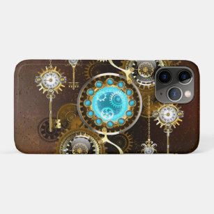 Steampunk Rusty Hintergrund mit türkisfarbenen Lin Case-Mate iPhone Hülle