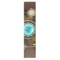Steampunk Rusty Hintergrund mit türkisfarbenen Lin
