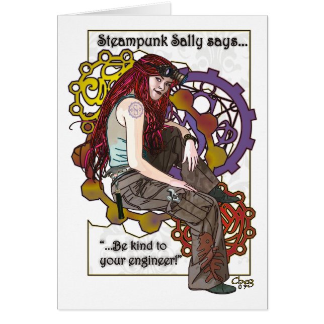 Steampunk Sally Karte (Vorne)