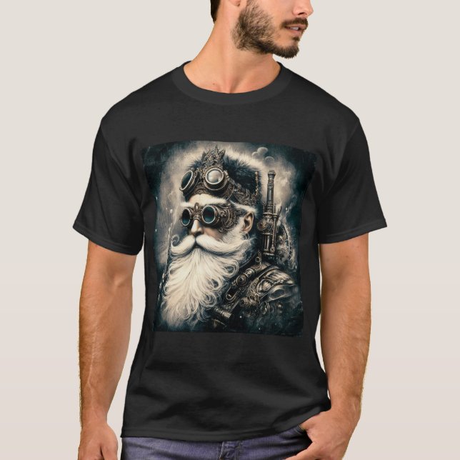 Steampunk Santa Claus T - Shirt (Vorderseite)