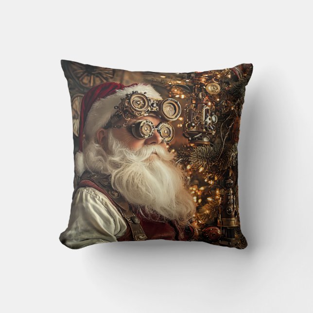 Steampunk Santa Kissen (Vorderseite)