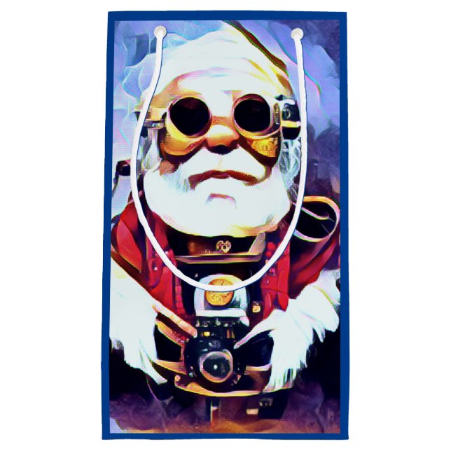 Steampunk Santa- Meiya Styled Kleine Geschenktüte (Vorderseite)
