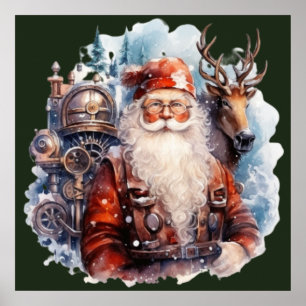 Steampunk Santa Poster