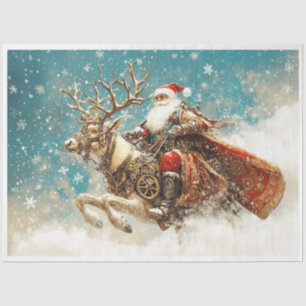 Steampunk Santa Seidenpapier