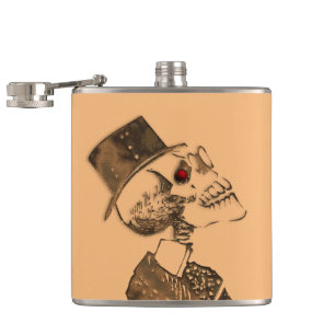 Steampunk Schädel-Flasche Flachmann