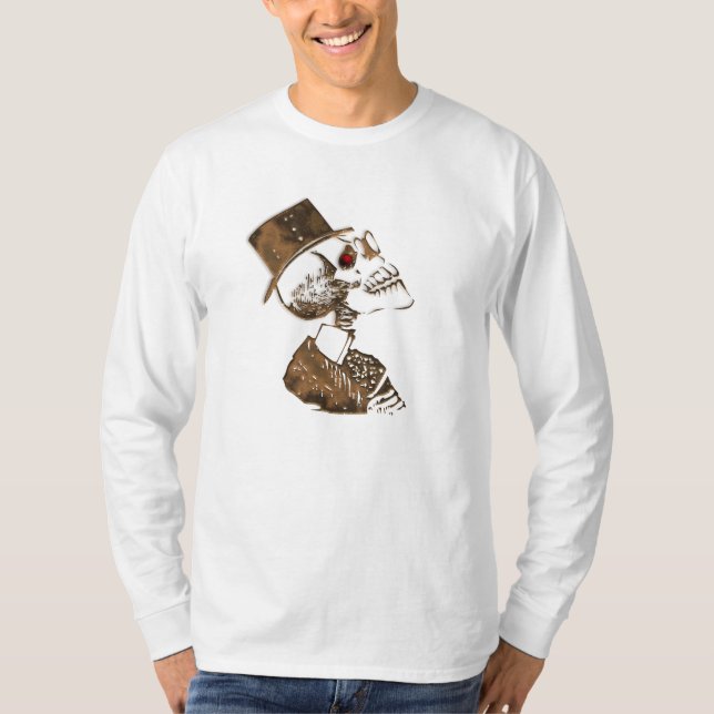 Steampunk Schädel T-Shirt (Vorderseite)