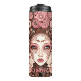 STEAMPUNK SCHAUTY FANTASY ART PINK Thermal Tumbler Thermosbecher