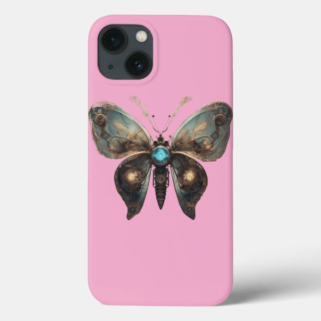 Steampunk-Schmetterlingshemd  Case-Mate iPhone Hülle (Rückseite)