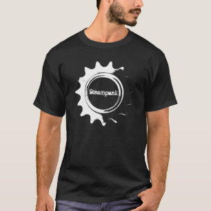 Steampunk Schwarzes T-Shirt