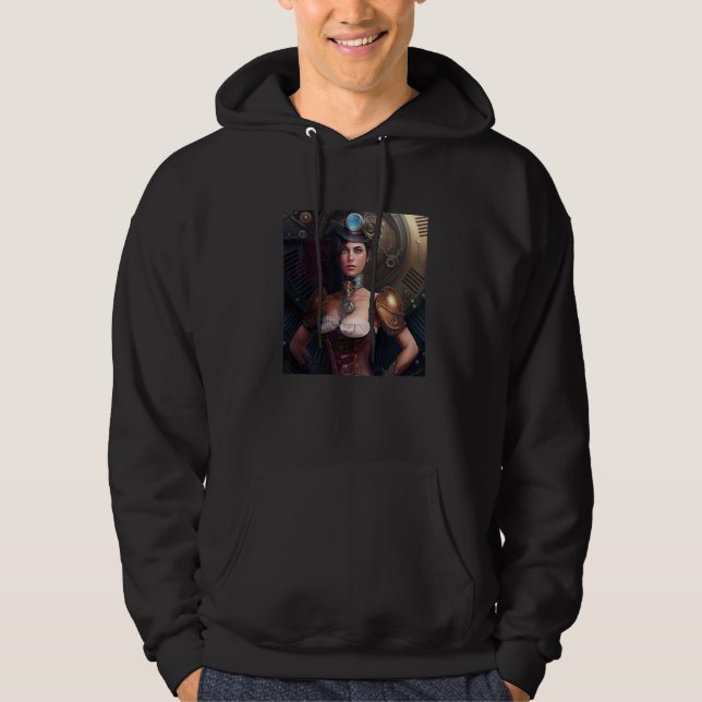 Steampunk Sci Fi character  1 Hoodie (Vorderseite)
